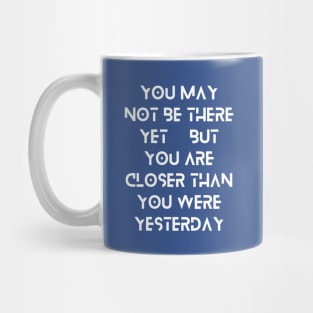 motivational quote simple typography design Mug